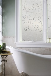 Películas decorativas para ventanas de baño