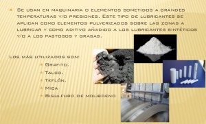 Lubricantes sólidos