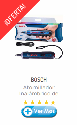 HERRAMIENTAS BOSCH INALÁMBRICAS - ATORNILLADOR INALÁMBRICO DE 3.6V BOSCH GO 06019H20E0