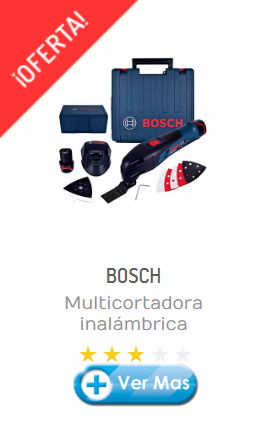 HERRAMIENTAS BOSCH INALÁMBRICAS - MULTICORTADORA INALÁMBRICA BOSCH GOP 10.8 V-LI