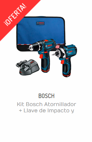 herrameintas bosch - atornillador electroco y llave de impacto