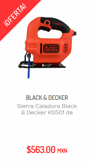 SIERRA CALADORA BLACK & DECKER KS501 DE 420 W