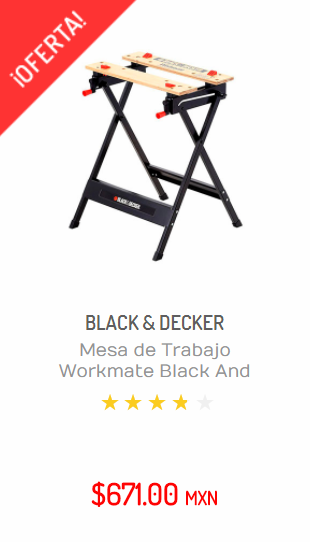 MESA DE TRABAJO WORKMATE BLACK AND DECKER WM125