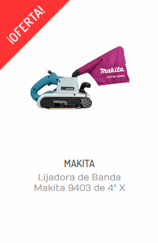 LIJADORA DE BANDA MAKITA 9403 DE 4" X 24"