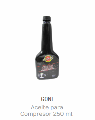 ACEITE PARA COMPRESOR 250 ML. GONI 90009