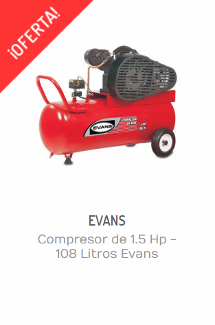 COMPRESOR DE 1.5 HP - 108 LITROS EVANS E13VME150-108