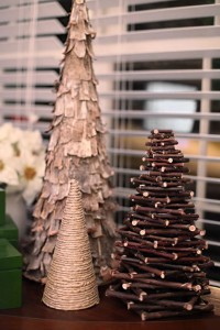 como hacer un arbol de navidad casero-Árbol de navidad rústico