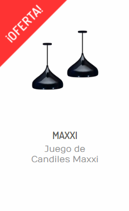 consejos de iluminación de interiores en invierno-JUEGO DE CANDILES MAXXI ALUMINIO NEGRO + FOCOS LED 12WTS
