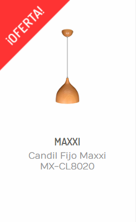 consejos de iluminación de interiores en invierno- CANDIL FIJO MAXXI MX-CL8020 ALUMINIO ACABADO TIPO MADERA