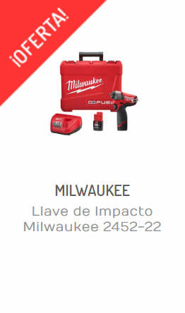 LLAVE DE IMPACTO MILWAUKEE 2452-22-regalar herramientas