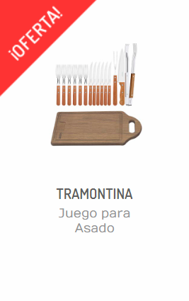 UEGO PARA ASADO CHURRASCO DYNAMIC + TABLA RECTANGULAR 10035/070 TRAMONTINA