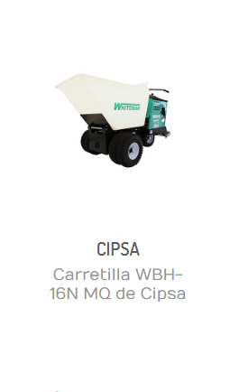 CARRETILLA WBH-16N MQ DE CIPSA CON MOTOR HONDA 13 HP