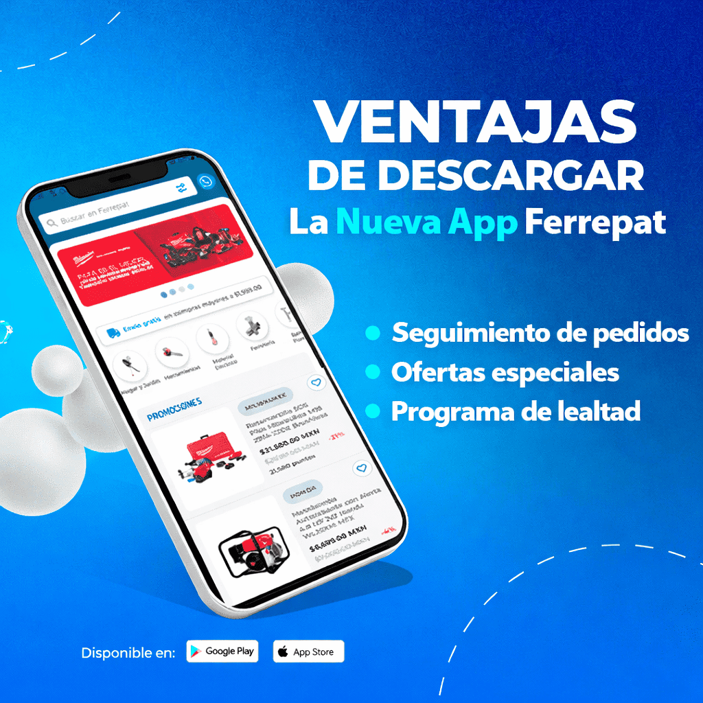 portada de app ferrepat que muestra display