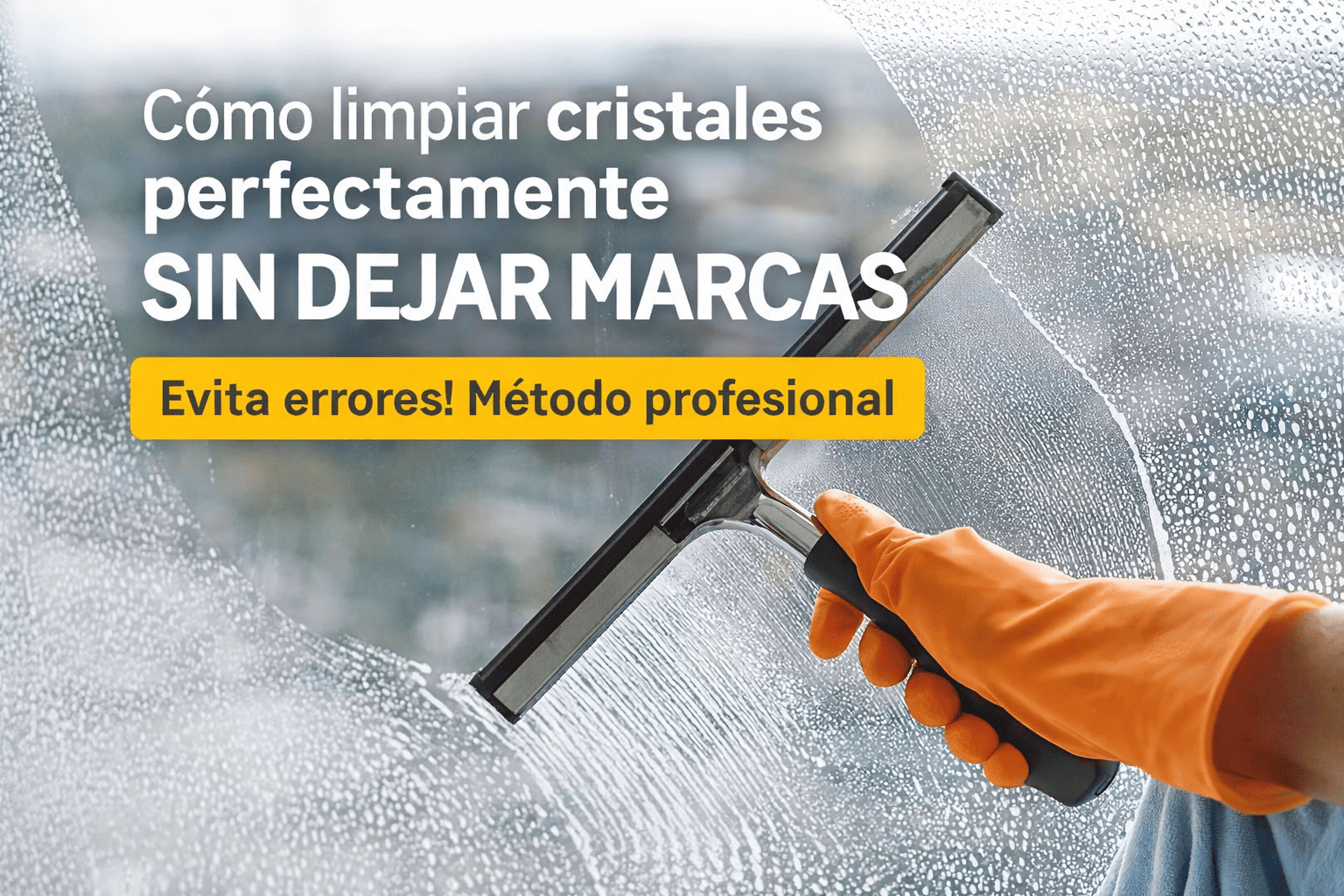 como limpiar cristales perfectamente con jalador sin dejar marcas en ventanas