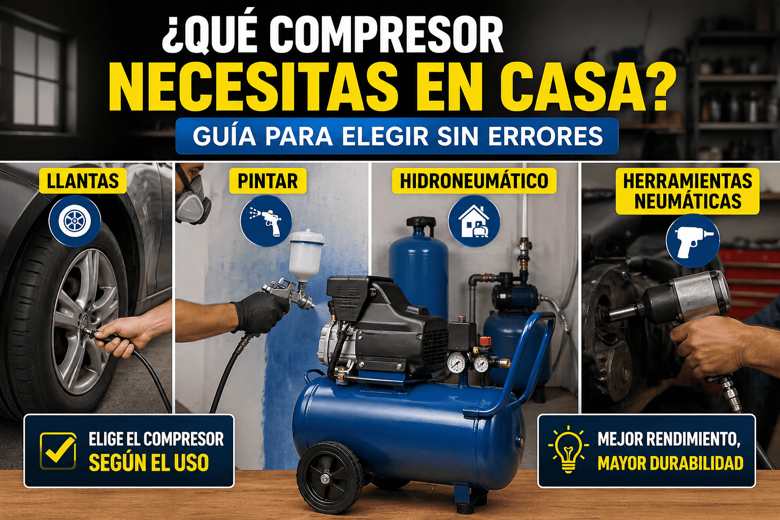 como elegir compresor de aire de acuerdo a necesidades