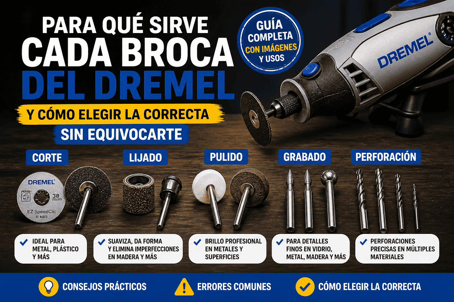 brocas dremel funciones
