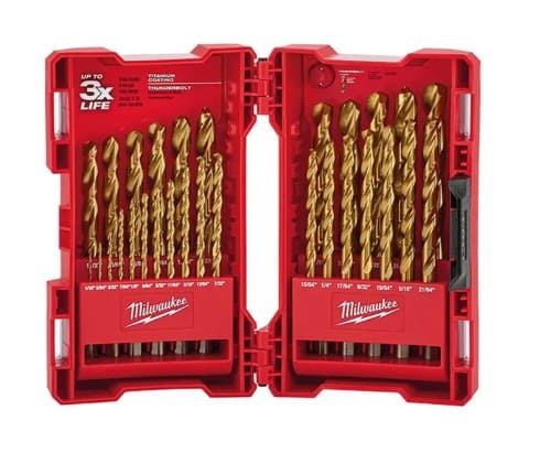 brocas marca Milwaukee recubiertas de titanio