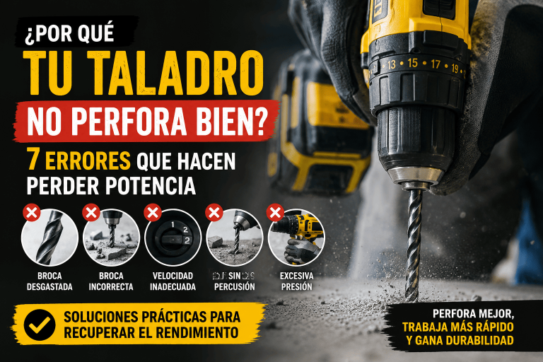 por que mi taladro no perfora bien
